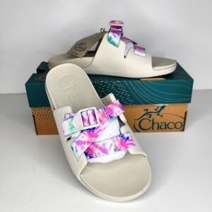 Chaco Chillos Slides Sandals Light Tie Dye Kids Youth 5M New In Box